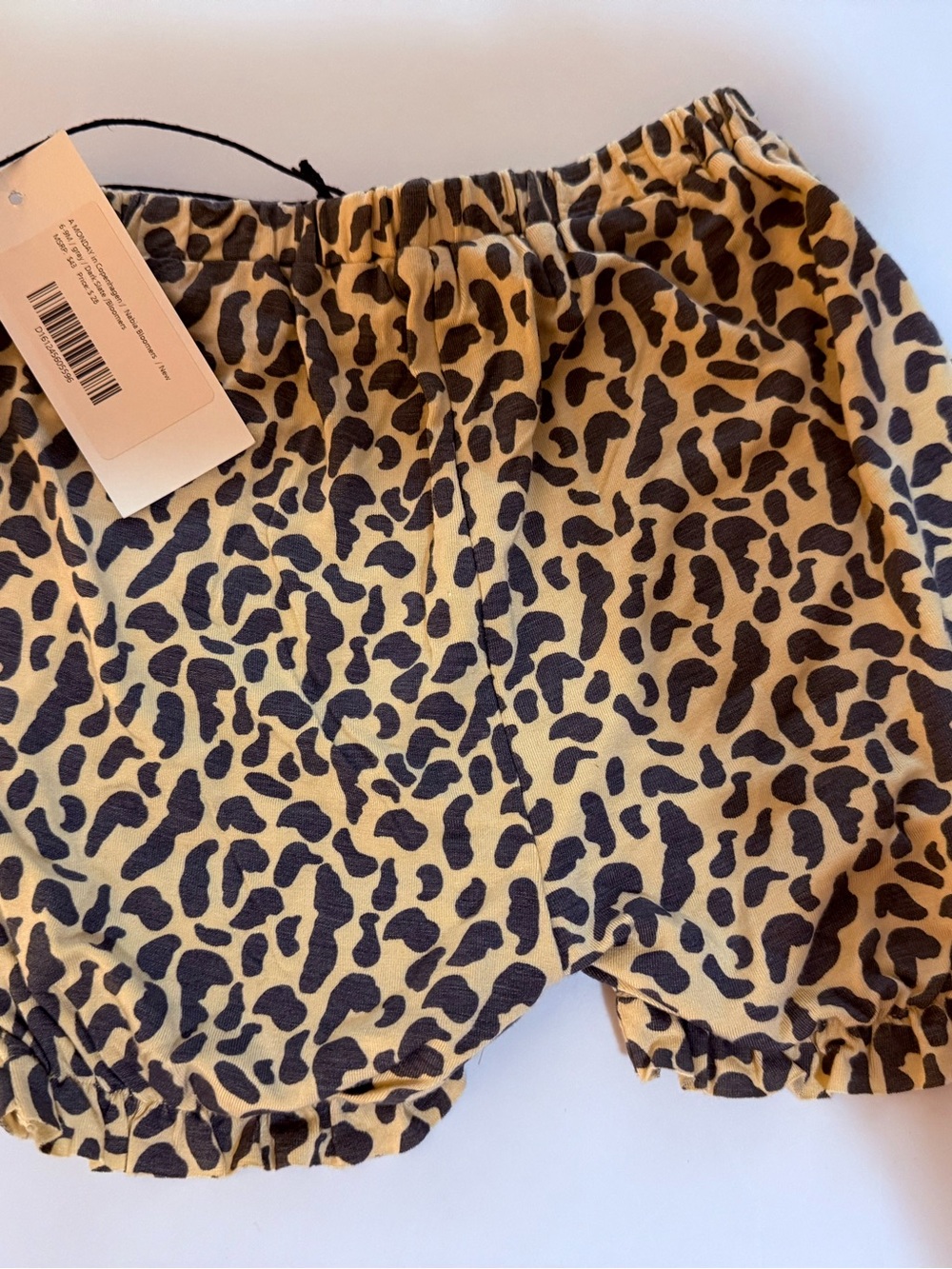 Girls' Leopard Print Pull-On Shorts - Tan/Black